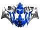2006-2007 Blue White Glossy Black Yamaha YZF 600 R6 Motorcycle Fairings