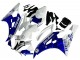 2006-2007 White Blue Jordan Yamaha YZF 600 R6 Motorcycle Fairings