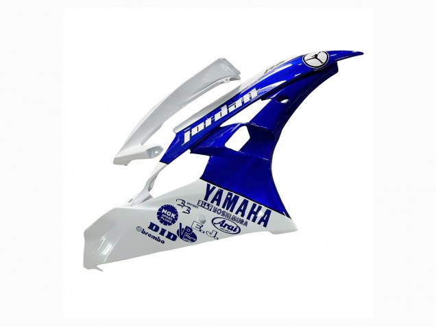 2006-2007 White Blue Jordan Yamaha YZF 600 R6 Motorcycle Fairings