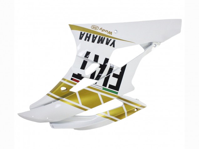 2006-2007 White Gold Black Fiat Yamaha YZF 600 R6 Motorcycle Fairings