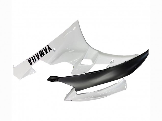 2006-2007 White Matte Black Yamaha YZF 600 R6 Motorcycle Fairings