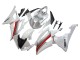 2008-2016 White Red Yamaha YZF 600 R6 Motorcycle Fairings