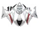 2008-2016 White Red Yamaha YZF 600 R6 Motorcycle Fairings