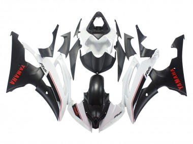 2008-2016 White Matte Black Red Decals Yamaha YZF 600 R6 Motorcycle Fairings