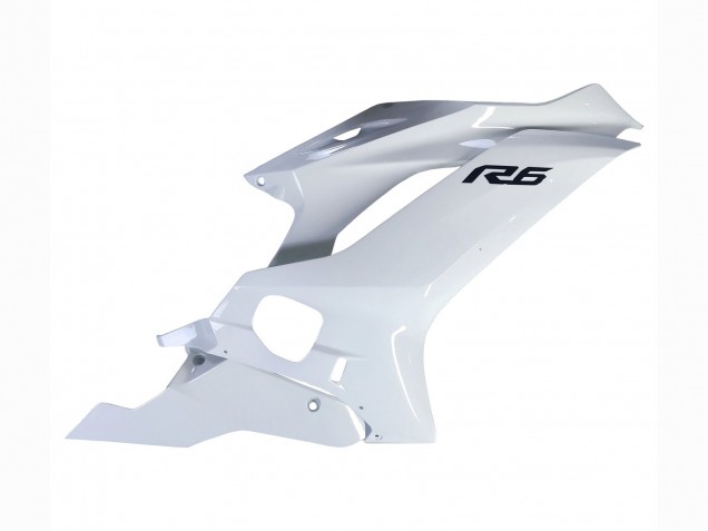2017-2023 White Yamaha YZF 600 R6 Motorcycle Fairings
