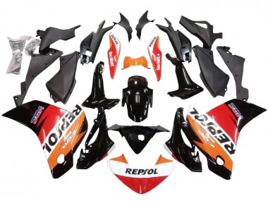 2011-2015 Orange White Red Black Glossy HRC Repsol Honda CBR250RR Motorcycle Fairings