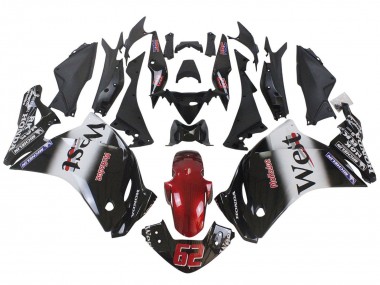 2011-2015 Glossy Black White West Red HRC 62 Honda CBR250RR Motorcycle Fairings