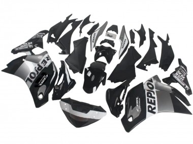 2011-2015 Silver White Glossy Black Repsol Honda CBR250RR Motorcycle Fairings