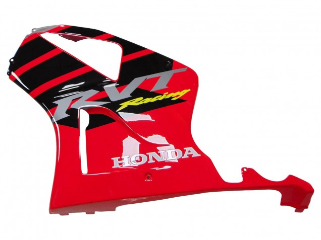 2000-2006 Silver Red Black Stripe Racing Honda VTR1000 Motorcycle Fairings