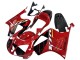 2000-2006 Red Black Stripe Racing Honda VTR1000 Motorcycle Fairings