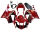 2000-2006 Red Black Stripe Racing Honda VTR1000 Motorcycle Fairings