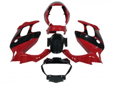 1997-2005 Red Glossy Black Honda VTR1000F Motorcycle Fairings