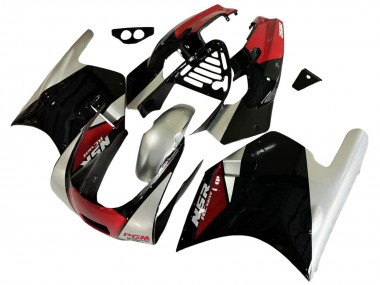 1988-1989 Silver Red Glossy Black Honda NSR250R Motorcycle Fairings