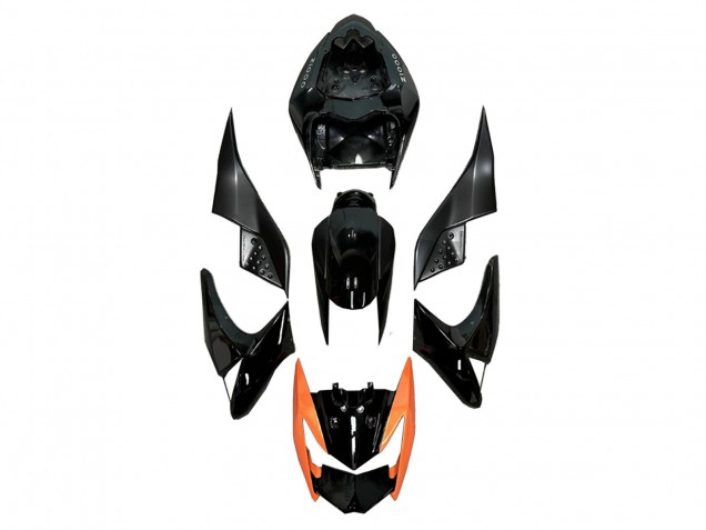 2003-2006 Glossy Black Orange Kawasaki Z1000 Motorcycle Fairings