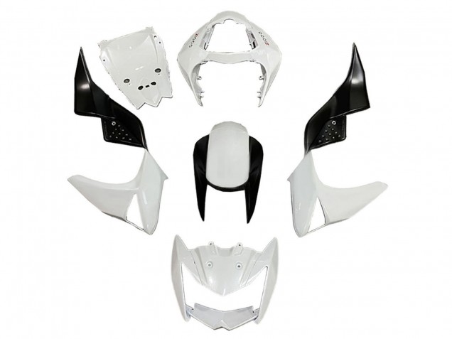 2003-2006 White Glossy Black Kawasaki Z1000 Motorcycle Fairings