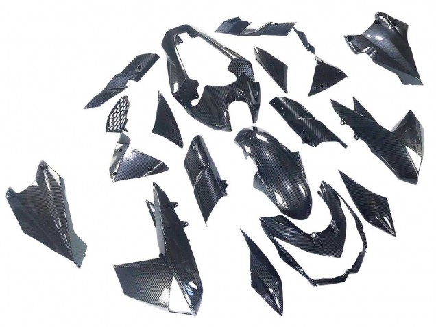 2010-2013 Black Carbon Fiber Kawasaki Z1000 Motorcycle Fairings