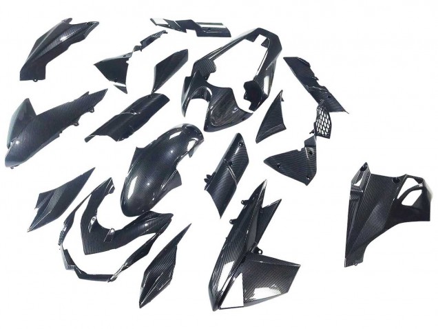 2010-2013 Black Carbon Fiber Kawasaki Z1000 Motorcycle Fairings
