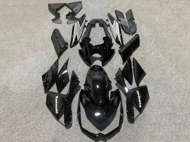 2010-2013 Glossy Black White Kawasaki Z1000 Motorcycle Fairings
