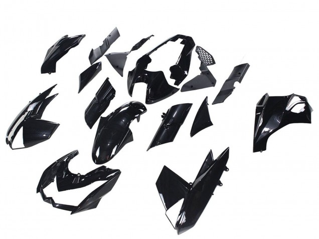 2010-2013 Glossy Black Kawasaki Z1000 Motorcycle Fairings
