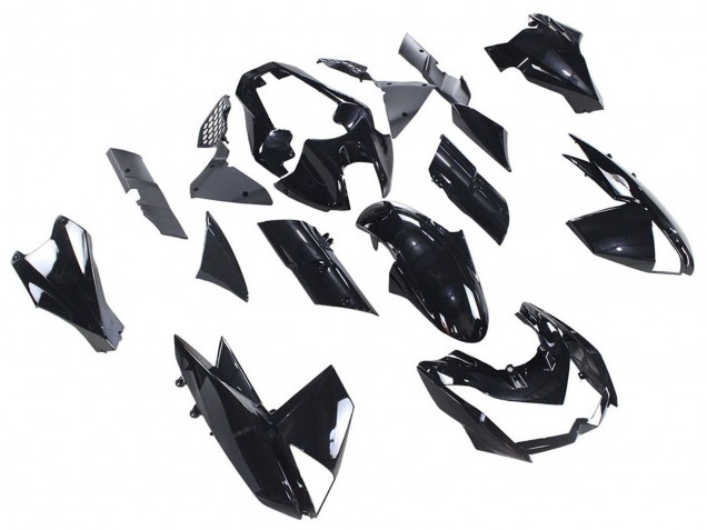 2010-2013 Glossy Black Kawasaki Z1000 Motorcycle Fairings