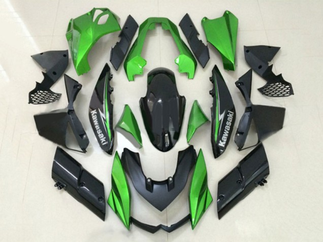 2010-2013 Green Glossy Black Kawasaki Z1000 Motorcycle Fairings