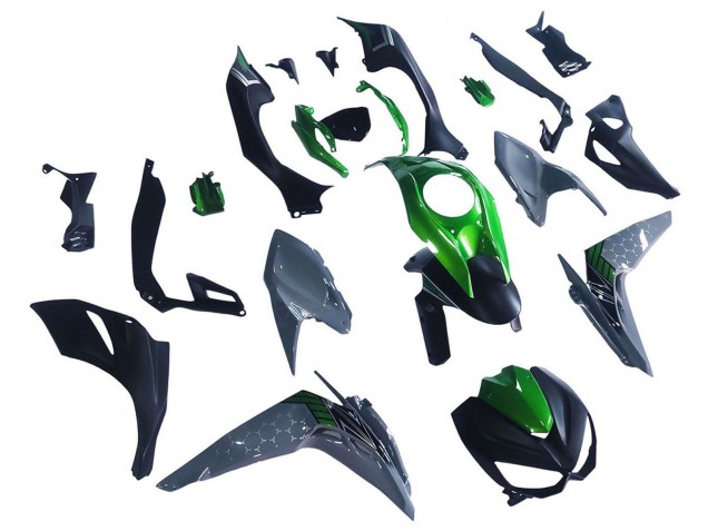 2014-2019 Black Green Grey Kawasaki Z1000 Motorcycle Fairings