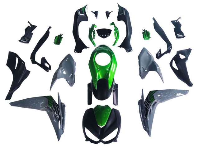 2014-2019 Black Green Grey Kawasaki Z1000 Motorcycle Fairings