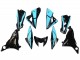 2013-2018 Light Blue Glossy Black Kawasaki Z800 Motorcycle Fairings
