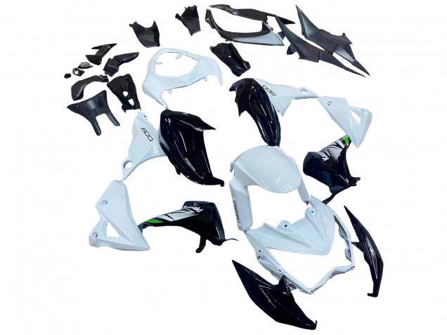 2013-2018 White Glossy Black Green Kawasaki Z800 Motorcycle Fairings
