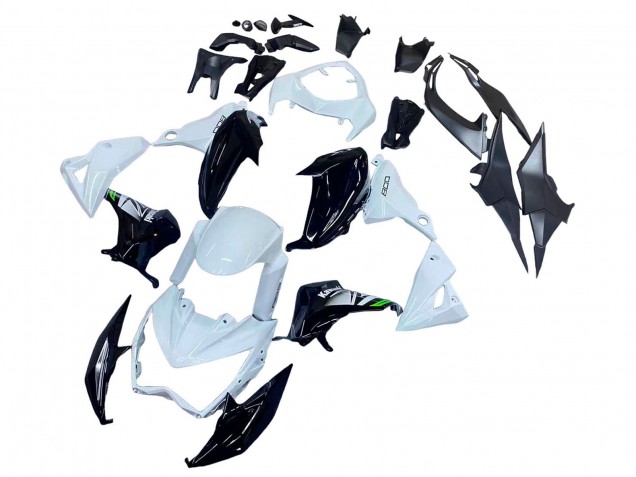 2013-2018 White Glossy Black Green Kawasaki Z800 Motorcycle Fairings