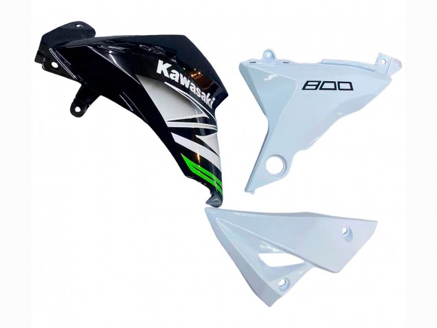 2013-2018 White Glossy Black Green Kawasaki Z800 Motorcycle Fairings