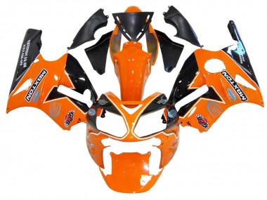 2002-2006 Orange Yellow Black Elf Maxton Kawasaki ZX12R Motorcycle Fairings