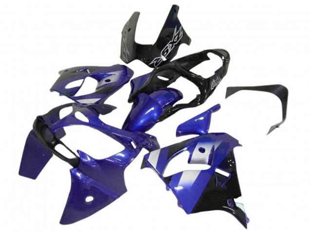 2002-2006 Blue White Black Kawasaki ZX12R Motorcycle Fairings