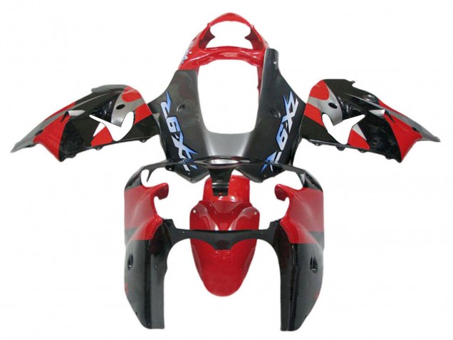 2002-2006 Red Black Blue Kawasaki ZX12R Motorcycle Fairings