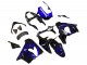 2000-2001 Glossy Black Blue Flame White Kawasaki ZX9R Motorcycle Fairings