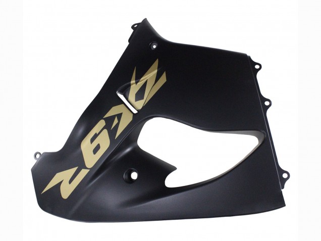 2000-2001 Matte Black Gold Kawasaki ZX9R Motorcycle Fairings