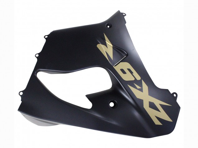 2000-2001 Matte Black Gold Kawasaki ZX9R Motorcycle Fairings
