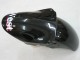 2000-2001 Glossy Black White West Kawasaki ZX9R Motorcycle Fairings