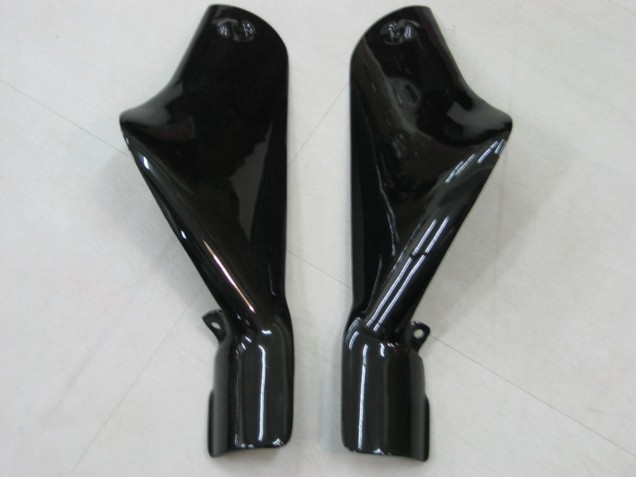 2000-2001 Glossy Black White West Kawasaki ZX9R Motorcycle Fairings