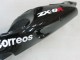 2000-2001 Glossy Black White West Kawasaki ZX9R Motorcycle Fairings