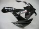2000-2001 Glossy Black White West Kawasaki ZX9R Motorcycle Fairings