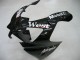 2000-2001 Glossy Black White West Kawasaki ZX9R Motorcycle Fairings