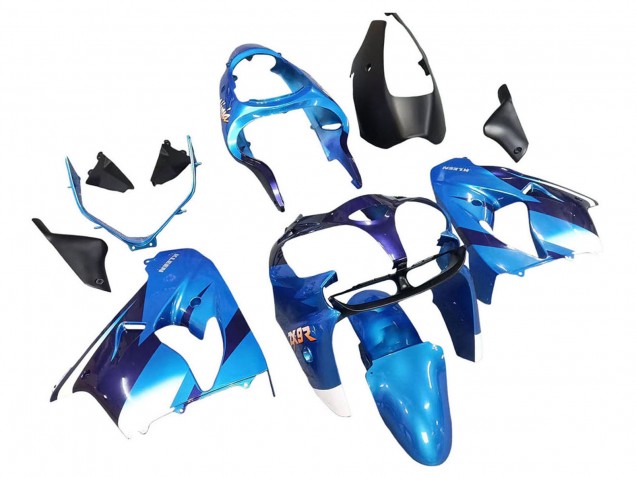 2000-2001 Blue Black Kawasaki ZX9R Motorcycle Fairings