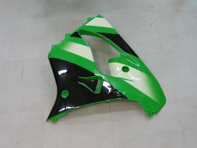 2000-2001 Green Silver Black Kawasaki ZX9R Motorcycle Fairings