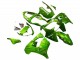2000-2001 Green Flame Kawasaki ZX9R Motorcycle Fairings