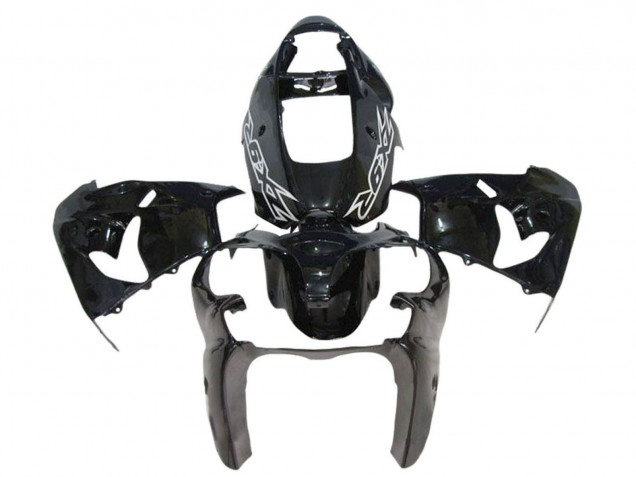 2000-2001 Glossy Black Kawasaki ZX9R Motorcycle Fairings