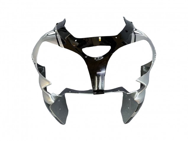 2002-2003 Silver Glossy Black Monster Elf Kawasaki ZX9R Motorcycle Fairings