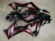 2019-2020 Glossy Black Red Stripe Honda CBR650R Motorcycle Fairings