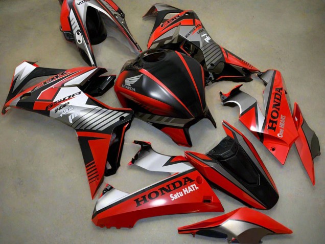 2019-2020 Silver Red Glossy Black Honda CBR650R Motorcycle Fairings