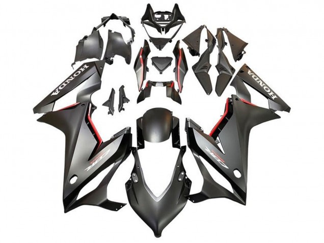 2019-2020 Matte Black Red Honda CBR650R Motorcycle Fairings